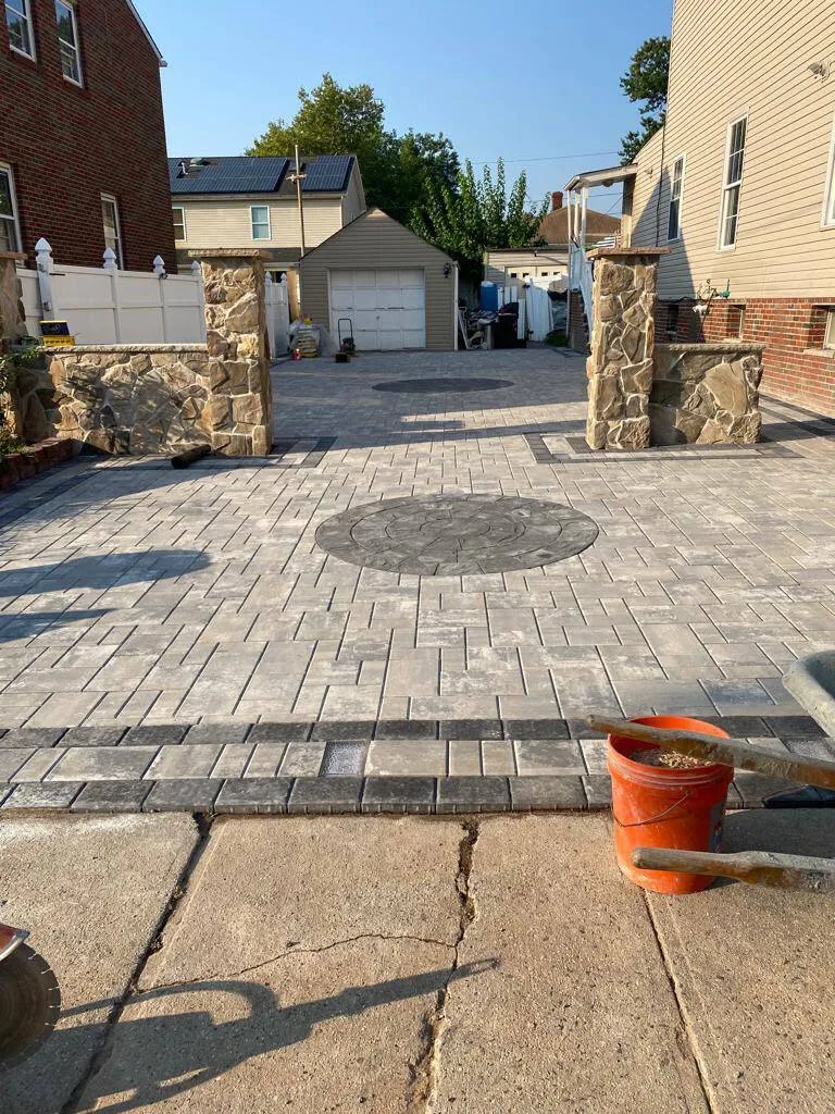 Stone wall work by Palacios Bro Construction LLC